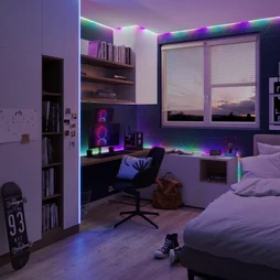 Kit ruban led, tirli 10m, rgb ic music + télécommande, ip20, INSPIRE