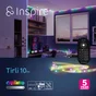 Kit ruban led, tirli 10m, rgb ic music + télécommande, ip20, INSPIRE