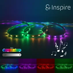 Kit ruban led extérieur, seba 5m, rgbw ic music + télécommande, ip65, INSPIRE