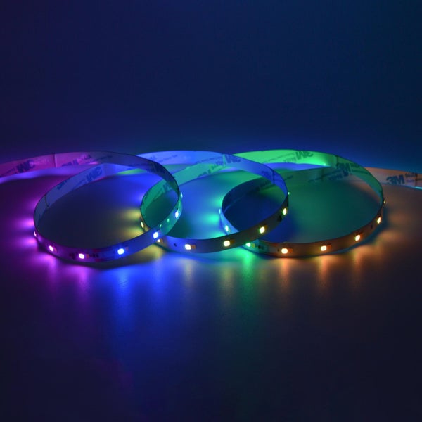 Kit ruban led, 1,5m, rgbw ic music changement couleur, 4000k, ip20, INSPIRE