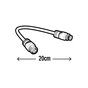 Connecteur ruban led extérieur, 20cm, rgbw flexout, INSPIRE
