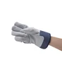 Paire de gants pour les travaux de construction cuir / coton, T 9 DEXTER