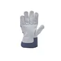 Paire de gants pour les travaux de construction cuir / coton, T 9 DEXTER