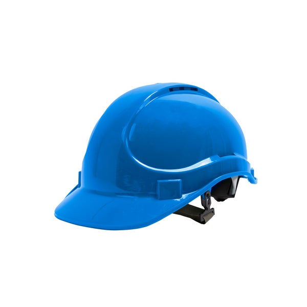 Casque de protection bleu DEXTER, taille ajustable