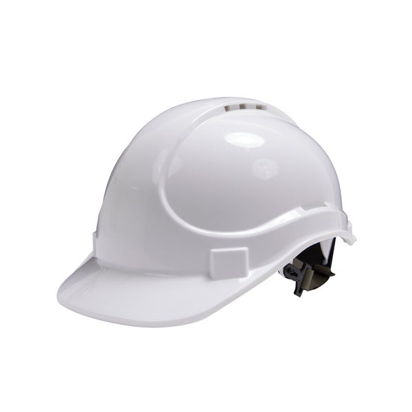 Casque de protection blanc DEXTER, taille ajustable