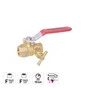 Vanne manette 1/4 de tour, femelle/femelle 15 x 21 mm
