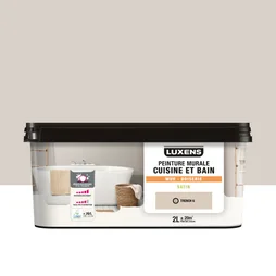 Peinture mur trench 6 satin LUXENS cuisine et bain 2 litres