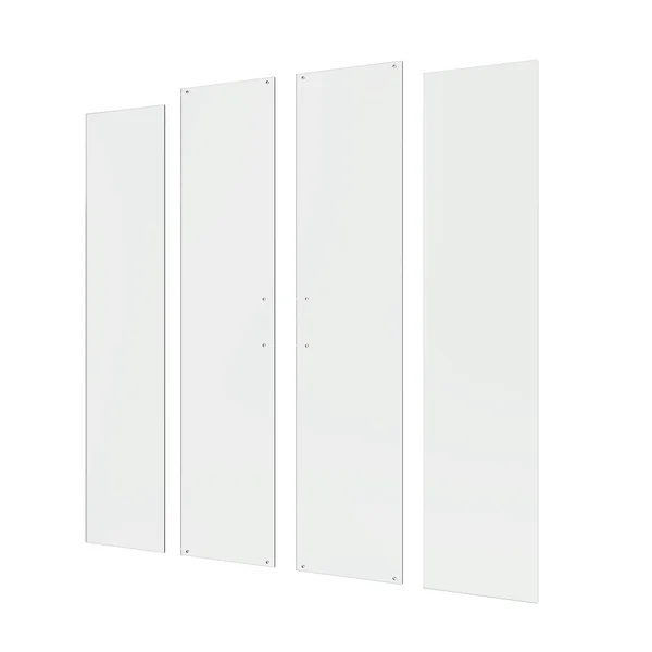 Verre porte de douche, angle carré chromé, L.190 cm x l.90 cm, transparent, Easy