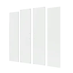 Verre porte de douche, angle carré chromé, L.190 cm x l.80 cm, transparent, Easy