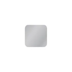 Miroir 40X40 cm coins arrondis bords polis épaisseur 3mm