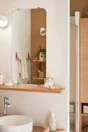 Miroir bords polis arrondis 80x40 cm