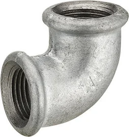Raccord coudé 90° pour acier galvanisé / 26 x 34 mm
