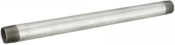 Tube d'alimentation filetage, acier galvanisé, en barre, diam. 26 x 34 mm, L. 0,5m