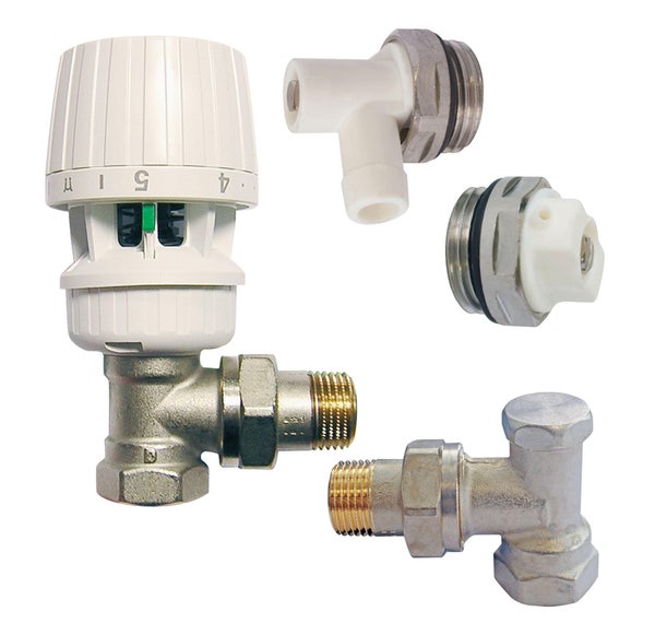 Kit radiateur thermotatique équerre 15/21 DANFOSS