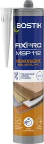 Colle joint int/ext polymere bostik fixpro msp112 menuiserie c290ml