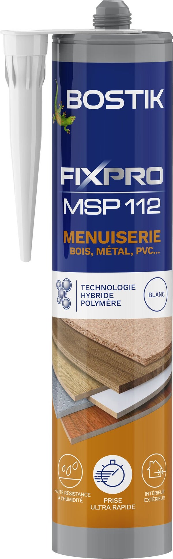 Colle joint int/ext polymere bostik fixpro msp112 menuiserie c290ml