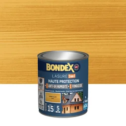 Lasure BONDEX 2en1 haute protection 5 ans chêne clair satiné 1 L