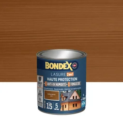 Lasure BONDEX 2en1 haute protection 5 ans chêne moyen satiné 1 L