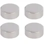 Jeu de 4 fixations miroirs rondes chromées