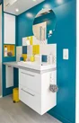 Jeu de 4 fixations miroirs rondes blanches