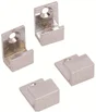 Jeu de 4 fixations miroirs U chromées
