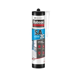 Mastic sanitaire silicone acetique RUBSON gris foncé cartouche 280ml