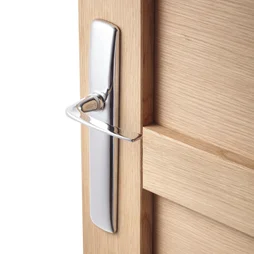 Ensemble de porte Ira sans trou, acier entraxe 195 mm