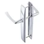 Ensemble de porte Ira sans trou, acier entraxe 195 mm