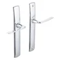 Ensemble de porte Ira sans trou, acier entraxe 195 mm
