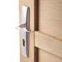 Ensemble de porte Ira trou de cylindre, acier entraxe 195 mm