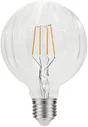 Ampoule led décorative, globe, striée droit, XXCELL, 95mm E27, 400lm = 35W, 2700K blanc chaud