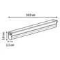 Réglette plate MOSS led intégrée 1 x 4 W L. 35 cm blanc neutre INSPIRE