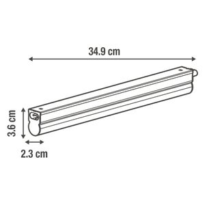 Réglette plate MOSS led inéegrée 1 x 4 W L. 35 cm blanc neutre INSPIRE