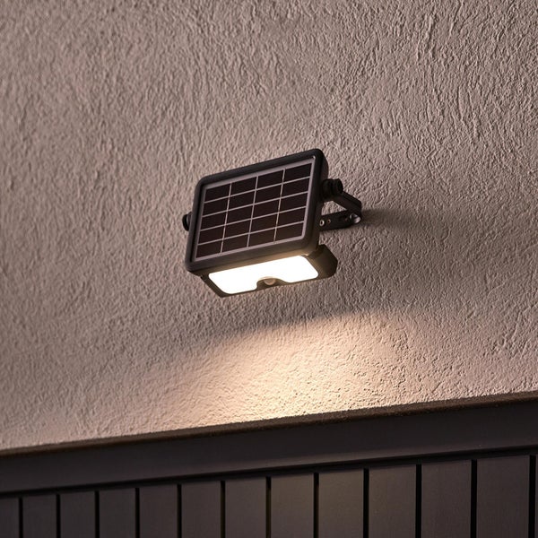 Projecteur exterieur solaire zuzo detection 500lm noir inspire