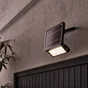 Projecteur extérieur solaire ZUZO, détection, 1200 lumens, noir, INSPIRE