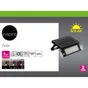 Projecteur extérieur solaire ZUZO, détection, 1200 lumens, noir, INSPIRE