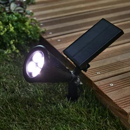 Spot à piquer solaire Riz 70 Lumen noir INSPIRE