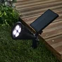 Spot à piquer solaire Riz 70 Lumen noir INSPIRE