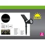 Spot à piquer solaire Riz 70 Lumen noir INSPIRE