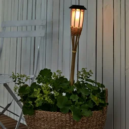 Balise sol effet flamme 81 cm bamboo ORFEO
