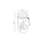 Lot de 3 lampes solaire mobile 13.7 cm 5LM 3000K verre IP44