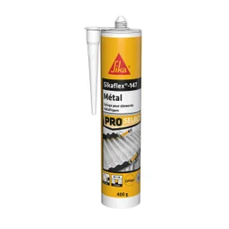 Mastic colle pour éléments métalliques Sikaflex-147 SIKA blanc, 400 g