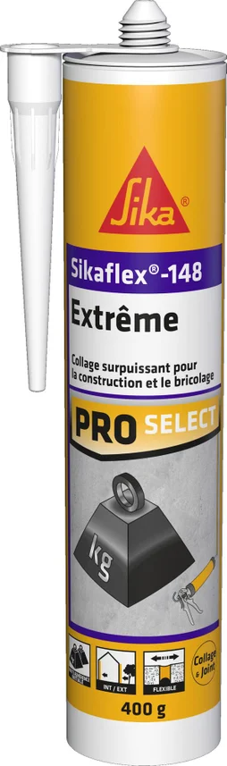 Mastic colle extrême SIKAFLEX-148 SIKA blanc, 400 g