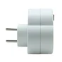 Biplite verticale 2 prises avec interrupteur, Lexman