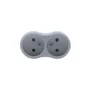 Biplite murale, 2 prises 16A, blanc