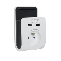 Chargeur USB sans fil, 1 prise, LEXMAN, blanc