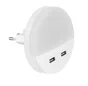Veilleuse led sur prise avec 2 prises USB Tirpi, INSPIRE, 230 V
