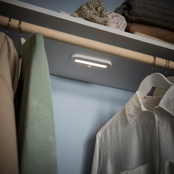 Réglette de placard led à détection rechargeable USB Dudo, INSPIRE, L. 15 cm
