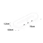Réglette de placard led à détection rechargeable USB Dudo, INSPIRE, L. 15 cm