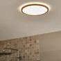 Plafonnier salle de bain, INSPIRE Lano nature, module led, diam. 29,4 cm couleur bois